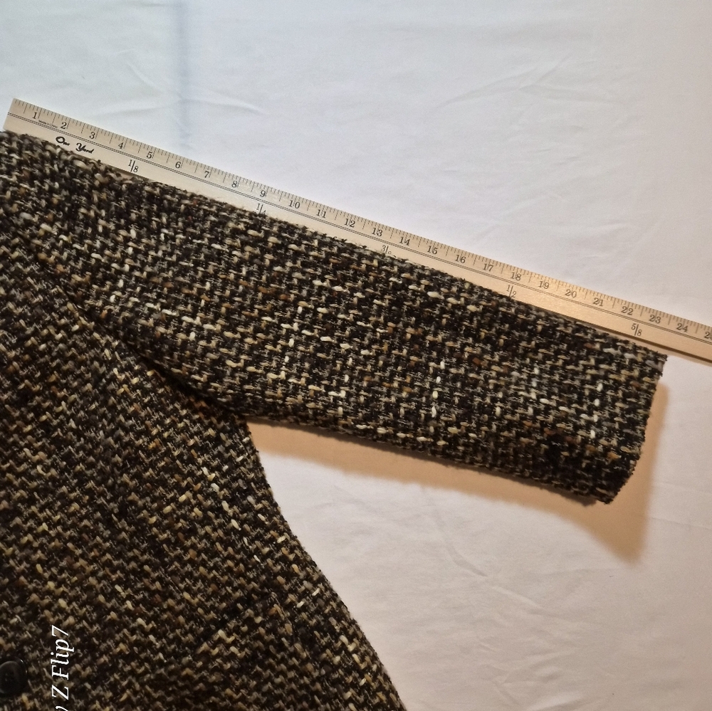 ​Tahari Arthur S. Levine Tweed Wool Blend Blazer Jacket - Size 16P - Picture 8 of 8